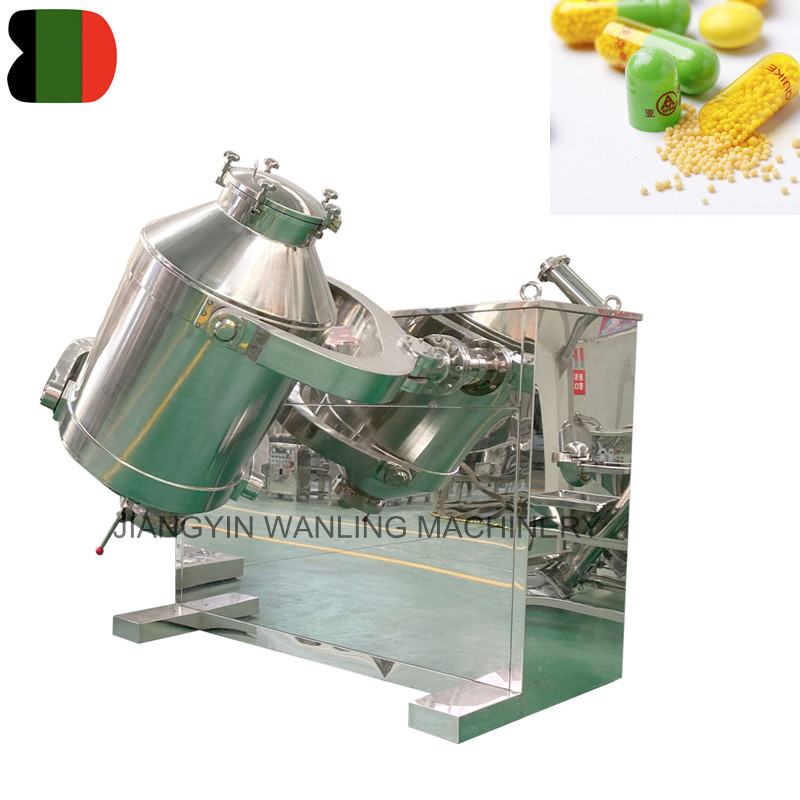 WLS Pharmaceutical Powder 3D Machine de mélange de tambour